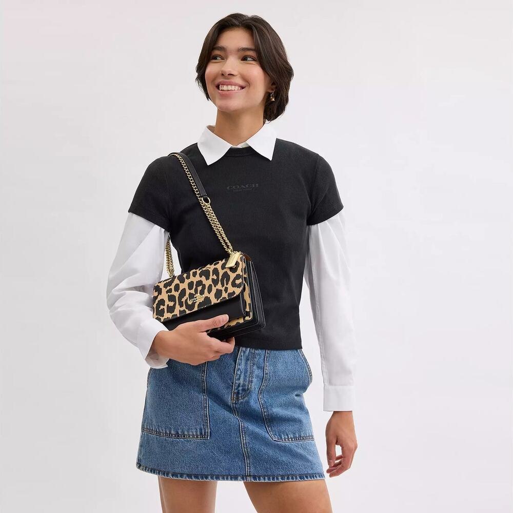 ❤️ Coach Klare Crossbody Bag With Leopard Print - Picture 2 of 10